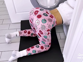 Jizz-Soaked MILF Says Step Son's Cum is the Best Lubricant for Washing Machine Fetish