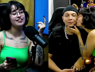 Luscious Martina Oliveira Drools Over Ruan's Hot Goods! P?pum Barraco Podcast Complete in Sheer - XV RED