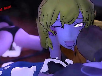 Jaune's Erotic Threesome with Ruby and Yang: A Luscious Asian Fleshfest!