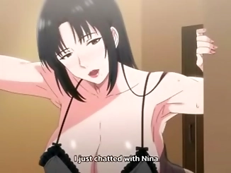 Experience the Luscious MILF with Enchanting Tits in a Hentai Family Scene!