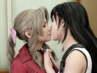 Craving for Lesbian Passion? Enjoy the Tempting Aerith and Tifa's Sensual Play!