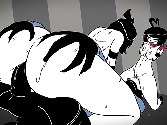 Revealing Luscious Japanese Enchantress in Erotic Animation, 'Mime and Dash' by Derpixon