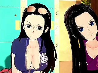 Unleash Your Inner Goddess with Luscious Nami and Alluring Hancock in ONEPIECE Hentai Blowjob & Handjob Action!