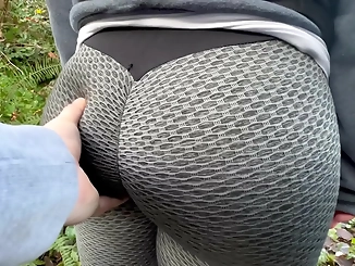 WATCH: Public Park Bubble Butt Girl Groping - A Luscious Enchantress Teases and Tempts!